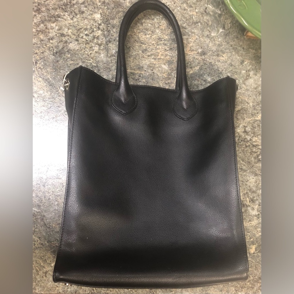 Black Intrend Calf Leather Bag